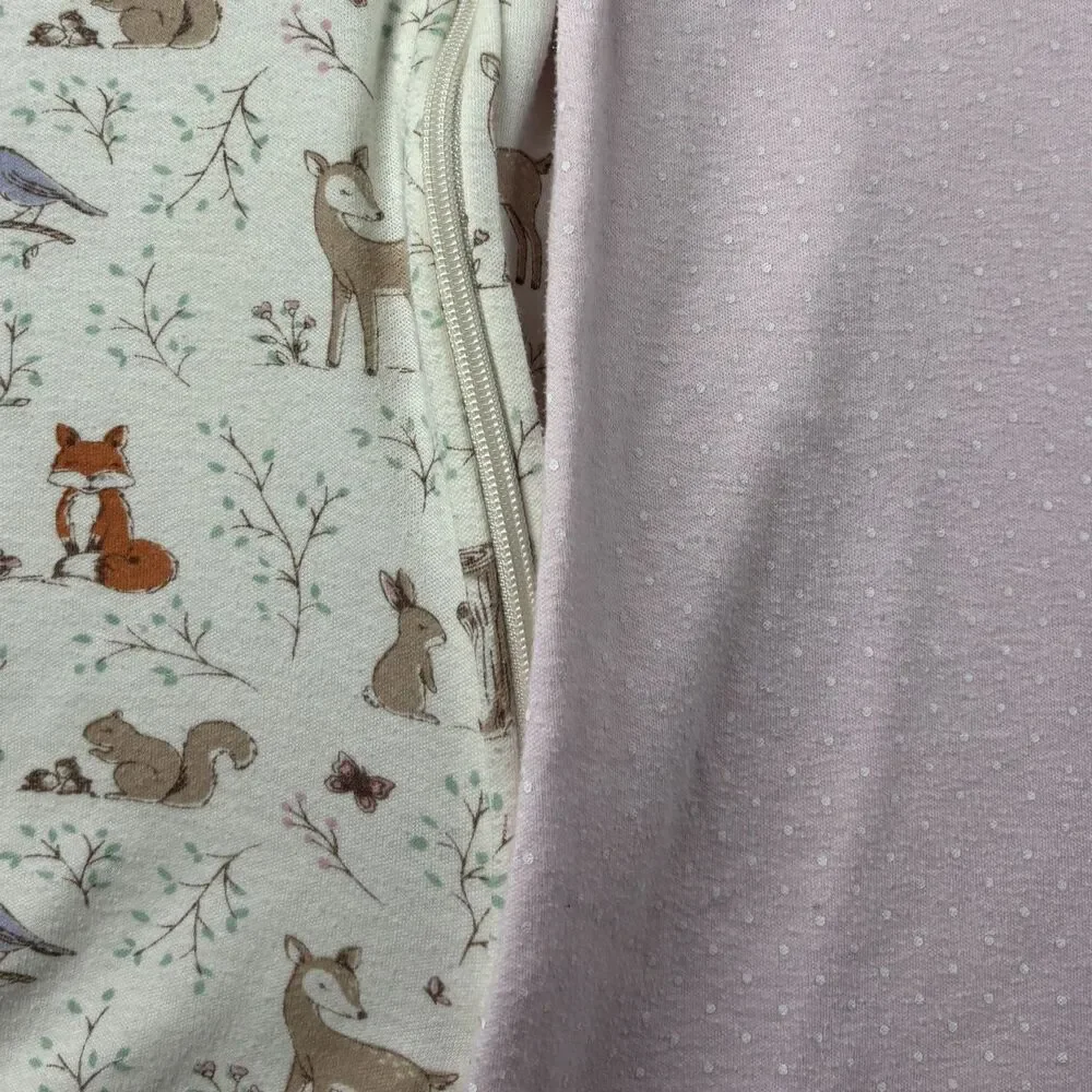 HB Hudson Baby Sleep Sack LOT Woodland Animals Pink Plaid Girl 12-18 Months Q113